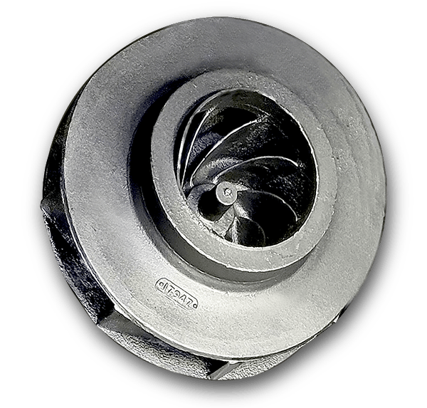 centrifugal compressorimpeller inside a volute housing - gray iron casting manufactured in Alabama - USA Foundry-5