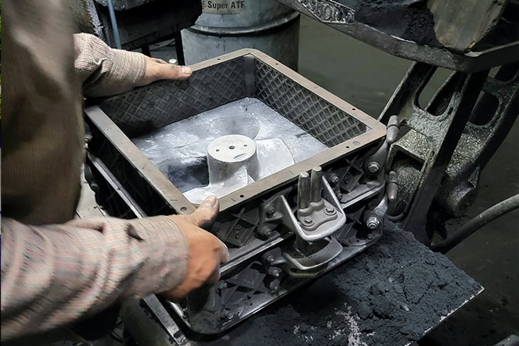 Three Blade Impeller - Mold Making - for Ductile Iron Casting 1