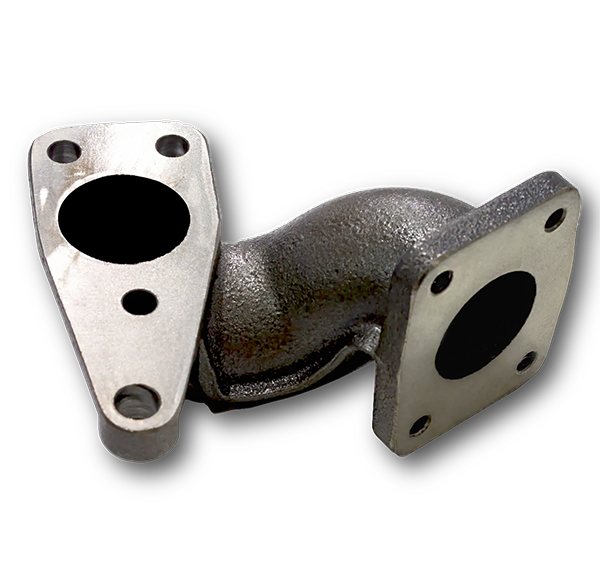 Automotive exhaust flange adapter - downpipe - gray iron casting - Alabama Foundry - USA made-3