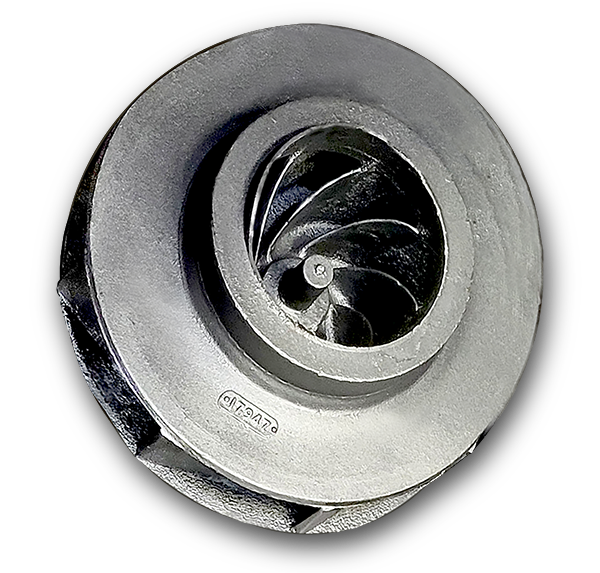 centrifugal compressorimpeller inside a volute housing - gray iron casting manufactured in Alabama - USA Foundry-5