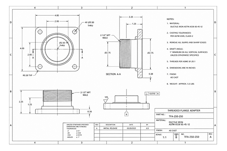 Designing the Perfect Casting: How Early Collaboration with Your Foundry Can Improve Performance—and Reduce Cost